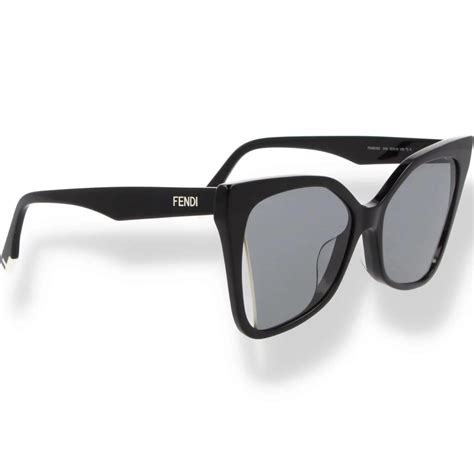 fendi 40010u|Fendi FENDI FE40010U FE 40010U 01A Black Sunglasses 55.